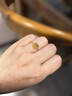 六福珠寶 黃金戒指小愛(ài)心光影金編織足金新年禮物女 計價(jià) 15號-約1.41克 曬單實(shí)拍圖