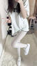 JIOESC絲襪女防勾絲2025新款日系學(xué)院風(fēng)配裙子cosplay白絲打底襪連褲襪 奶白色 【120D】 1條 均碼 【70-150斤】 曬單實(shí)拍圖