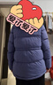 波司登（BOSIDENG）冬季羽絨服女士修身短款休閑加厚脫卸帽立領(lǐng)休閑百搭外套 夜影紫6436 S 160/84A 體重約100-110斤 曬單實(shí)拍圖