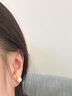 周大福 簡(jiǎn)約時(shí)尚 925銀鑲珍珠耳釘 直徑約7-7.5mm AQ32509生日禮物 曬單實(shí)拍圖