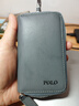 POLO鑰匙包男士頭層牛皮腰掛鑰匙扣多功能零錢(qián)收納包男牛皮卡包二合一 曬單實(shí)拍圖