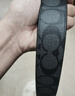 蔻馳（COACH）皮帶男士經(jīng)典款C紋雙面款針扣腰帶商務(wù)休閑可旋轉扣頭禮盒裝送禮 CQ022 曬單實(shí)拍圖