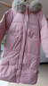 艾珠兒（Aizhuer）羽絨棉服女2025冬季新款好看中長(cháng)款韓系加厚棉襖大毛領(lǐng)棉衣外套潮 粉色 M（建議105-120斤） 曬單實(shí)拍圖