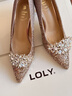 LOLY【心之悅動(dòng)】水晶鞋法式主婚紗婚鞋女2025年新款新娘鞋禮服高跟鞋 心之悅動(dòng) 8cm 37 曬單實(shí)拍圖