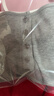 Henny Rue女士吊帶背心女假兩件自帶胸墊莫代爾撞色系扣美背春夏可外穿上衣 淺麻灰 均碼 曬單實(shí)拍圖