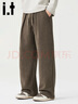 :CHOCOOLATEit加絨加厚燈芯絨休閑褲男冬季新款闊腿彎刀衛褲男 卡其加絨 XL 曬單實(shí)拍圖
