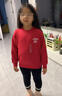 優(yōu)衣庫童裝男童女童高彈力快干運動(dòng)衛衣/長(cháng)袖運動(dòng)衫483449 15 珊瑚紅色 130 曬單實(shí)拍圖