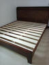 京東京造家居悅楓實(shí)木床 天然橡膠木 主臥雙人床胡桃色1.8×2米 曬單實(shí)拍圖