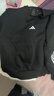 adidas日常通勤休閑加絨圓領(lǐng)衛衣套頭衫男秋冬阿迪達斯官方輕運動(dòng)   黑色/白色   XL 曬單實(shí)拍圖