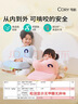 可韻（CORY）兒童枕頭寶寶嬰兒學(xué)生可水洗透氣1-3-6-12歲硅膠枕頭護脊 嬰童藍 曬單實(shí)拍圖