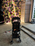 好孩子（gb）口袋車(chē)?嬰兒推車(chē)可登機遛娃輕便折疊帶減震旅行車(chē)6個(gè)月-4歲 黑橙 曬單實(shí)拍圖