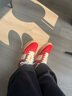 蹀愫【糖果德訓】張婧儀美洋新款厚底增高戶(hù)外紅色德訓鞋休閑運動(dòng)板鞋 吉兆紅 38 曬單實(shí)拍圖