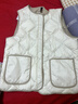 羅蒙兒童輕薄羽絨馬甲新款校園保暖背心女童冬季外穿內搭坎肩 白色170 曬單實(shí)拍圖