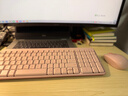 羅技（Logitech）MK251無(wú)線(xiàn)藍牙鍵盤(pán)鼠標套裝 辦公商務(wù)筆記本電腦 數字鍵盤(pán)99鍵粉色鍵鼠套裝（K251鍵盤(pán)+M196鼠標） 曬單實(shí)拍圖