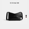 蔻馳（COACH）男士春季天然全粒面皮革L(fēng)udlow信使包單肩包春季休閑通勤男包 黑色 曬單實(shí)拍圖