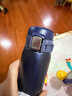 象?。╖O JIRUSHI）保溫杯不銹鋼水杯男女士戶(hù)外運動(dòng)杯子SM-SF48深藍色480ml新年禮物 曬單實(shí)拍圖