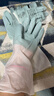 家用浴室防水保暖手套女耐用洗衣服家用家用橡膠 家務(wù)漸變手套【2雙】顏色隨機 曬單實(shí)拍圖