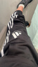 阿迪達斯（adidas）運動(dòng)套裝男秋冬跑步運動(dòng)套裝防風(fēng)夾克收腿褲兩件套 黑白 XL 曬單實(shí)拍圖
