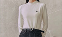 太平鳥(niǎo)女裝針織衫磨毛保暖修身上衣冬女士?jì)却铋L(cháng)袖多色 米白 L 曬單實(shí)拍圖