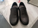 普步仕品牌真皮皮鞋男2026手抓紋牛皮透氣防滑一腳蹬休閑鞋懶人駕車(chē)鞋男 黑色(四季款) 41 (標準皮鞋正碼) 曬單實(shí)拍圖