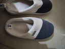 潔麗雅（Grace）棉拖鞋男士秋冬季室內防臭防滑居家保暖厚底踩屎感拖鞋男款冬天 曬單實(shí)拍圖