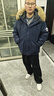MEDE座山雕毛領(lǐng)工裝羽絨棉服男冬季加厚連帽棉衣外套 藏青 L 曬單實(shí)拍圖