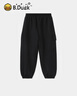 B.Duck【加絨】【商場(chǎng)同款】小黃鴨童裝男童加絨褲子保暖運動(dòng)褲兒童冬裝 鉆石黑（加絨） 120 cm 曬單實(shí)拍圖