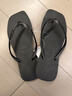 havaianas哈唯納Square方頭女士海邊沙灘人字拖時(shí)尚外穿海灘拖鞋 0090-火耀黑 37 37/38巴西碼 曬單實(shí)拍圖