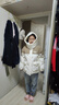 BJORN MOAN刺繡愛(ài)心羽絨服2025冬新款連帽小個(gè)子大碼寬松保暖白鴨絨短外套 米白色 M (80-110斤) 曬單實(shí)拍圖