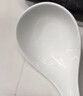 斯凱綈（Sky Top）大號湯勺陶瓷飯勺子餐勺骨瓷家用酒店餐具純白亨利大調羹1件裝 曬單實(shí)拍圖