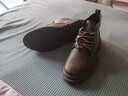 普步仕品牌馬丁靴男2025秋冬季新款真皮休閑厚底工裝靴時(shí)尚百搭保暖靴男 棕色四季[皮鞋碼] 39 [等于運動(dòng)鞋40] 曬單實(shí)拍圖