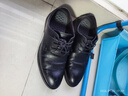 卡帝樂(lè )鱷魚(yú)（CARTELO）軟牛皮男士皮鞋商務(wù)內增高男鞋正裝加絨皮鞋男KJ02 黑色加棉款 40 曬單實(shí)拍圖