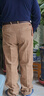 梵昊純棉燈芯絨男褲中老年人秋冬季中年休閑條絨褲男加絨加厚爸爸褲子 淺卡其【春秋款】 35 腰圍2尺8【推薦152-162斤】 曬單實(shí)拍圖
