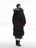 VEROMODA羽絨服季新款可拆毛領(lǐng)白鴨絨長(cháng)款外套325412002 黑色 XS 曬單實(shí)拍圖