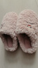 大嘴猴2025冬季新款棉拖鞋女士毛絨保暖居家用室內防滑不臭腳拖鞋男士 粉色 40-41 標準碼 曬單實(shí)拍圖