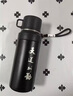 RICH YOUR HOME德國品質(zhì)保溫杯316不銹鋼保溫杯男大容量戶(hù)外水壺泡茶水分離水杯 (天道酬勤)黑色600ML-茶隔+提繩 曬單實(shí)拍圖