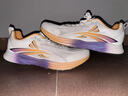 沃蘭迪全運冠軍同款夢(mèng)幻閃電跑鞋全掌碳板運動(dòng)鞋短跑立定跳遠體考體育生 白紫色（偏小選大一碼） 41 曬單實(shí)拍圖