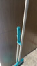 利快掃把套裝26cm 開(kāi)纖刷毛超強吸附 家用簸箕掃帚笤帚兩件套 清新藍 曬單實(shí)拍圖