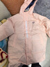 迪士尼寶寶（Disney Baby）兒童羽絨服男女童中長(cháng)款連帽外套中大童裝冬季保暖衣服 粉色 150 曬單實(shí)拍圖