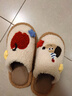 果殼（Gukoo）毛絨棉拖鞋女卡通新款冬季可愛(ài)保暖家居防滑地板拖 杏色 36-37 曬單實(shí)拍圖