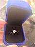 BOEAY一克拉莫桑鉆石戒指求婚鉆戒鐘久久純銀戒指女款結婚情侶款一對戒 【七倉發(fā)貨急速達】女款 曬單實(shí)拍圖