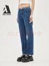 ABLE JEANS【煙管褲】小個(gè)子顯瘦女士新款百搭時(shí)尚休閑九分直筒牛仔褲女 水洗古靛藍 27 （165/70A) 曬單實(shí)拍圖