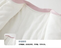 嬰兒連體衣120克加棉寶寶夾棉秋冬外出哈衣保暖加厚棉衣爬服兒童 粉色圍領(lǐng)天鵝兔寶120克棉連體 90cm 曬單實(shí)拍圖