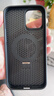 熱火適用蘋(píng)果12promax手機殼 iPhone 12 Pro Max磁吸殼 MagSafe冰環(huán)支架保護套磨砂夏天散熱透氣-黑色 曬單實(shí)拍圖