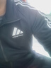 阿迪達斯（adidas）運動(dòng)套裝男秋冬跑步運動(dòng)套裝防風(fēng)夾克直筒褲兩件套 黑白 2XL 曬單實(shí)拍圖