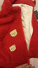 贏(yíng)一貝（Yingyibei）寶寶顆粒絨外套嬰幼兒冬裝新款童裝男童上衣冬季嬰兒衣服加厚冬款 紅色 100 曬單實(shí)拍圖