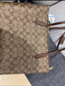 蔻馳（COACH）【品牌直供】女士FIONA24手提單肩托特包棕褐色CBT18新年禮物 曬單實(shí)拍圖