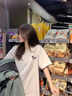 MJ STYLE白色純棉短袖t恤女2026春夏新款男女同款休閑內搭打底衫半袖上衣 曬單實(shí)拍圖