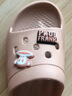 大嘴猴（paul frank）涼拖鞋女浴室拖鞋踩屎感家居厚底輕便戶(hù)外拖鞋男鞋6321藕粉40-41 曬單實(shí)拍圖