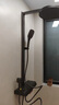 箭牌（ARROW）K520淋浴花灑套裝琴鍵四功能花灑增壓數顯方桿巨幕頂噴AE34912GGW 曬單實(shí)拍圖
